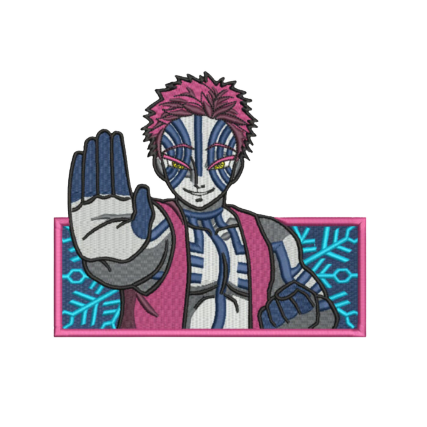 Akaza Custom - Demon Slayer - Broderie Enfant