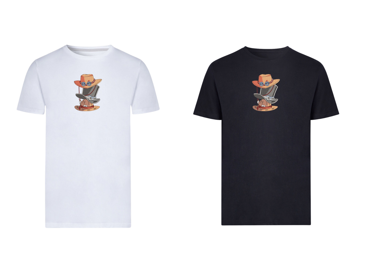 Chapeau Luffy Ace Sabo Custom - One Piece - Broderie