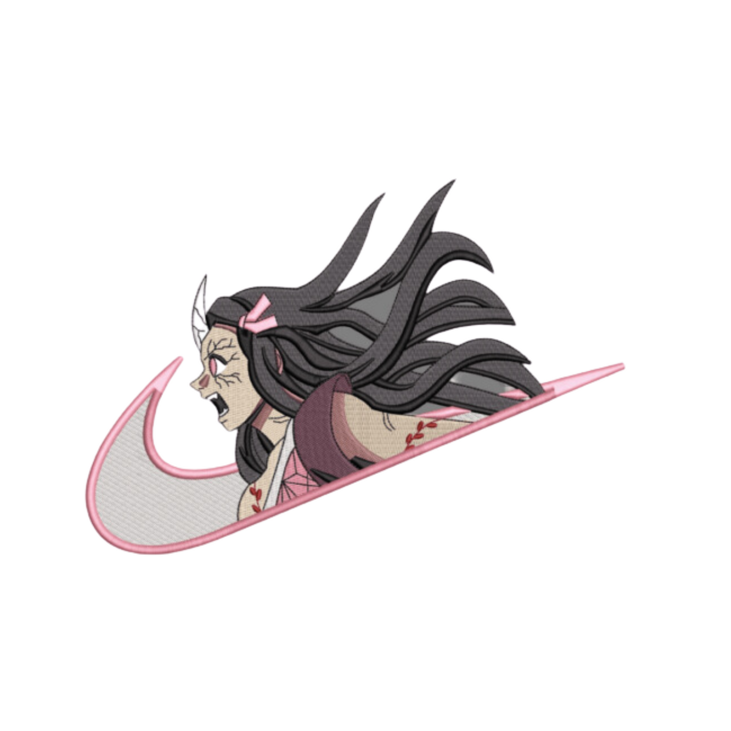 Nezuko custom - Demon Slayer - Broderie