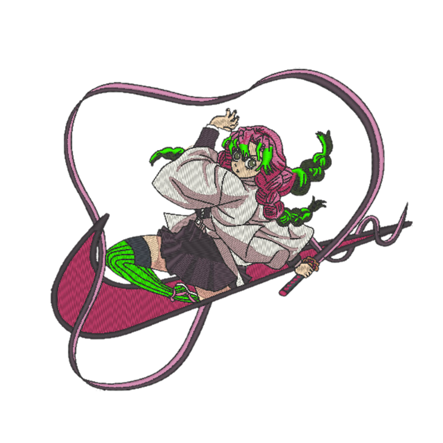 Mitsuri Custom - Demon Slayer - Broderie