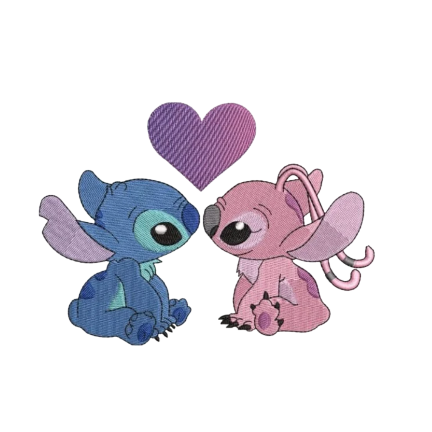 Stitch et Angel custom - Lilo et Stitch - Broderie