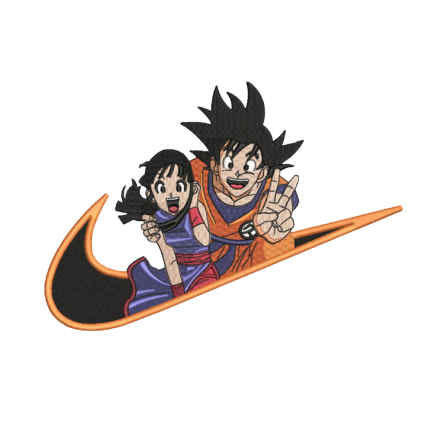 Son Goku and Chichi Custom - Dragon Ball - Broderie