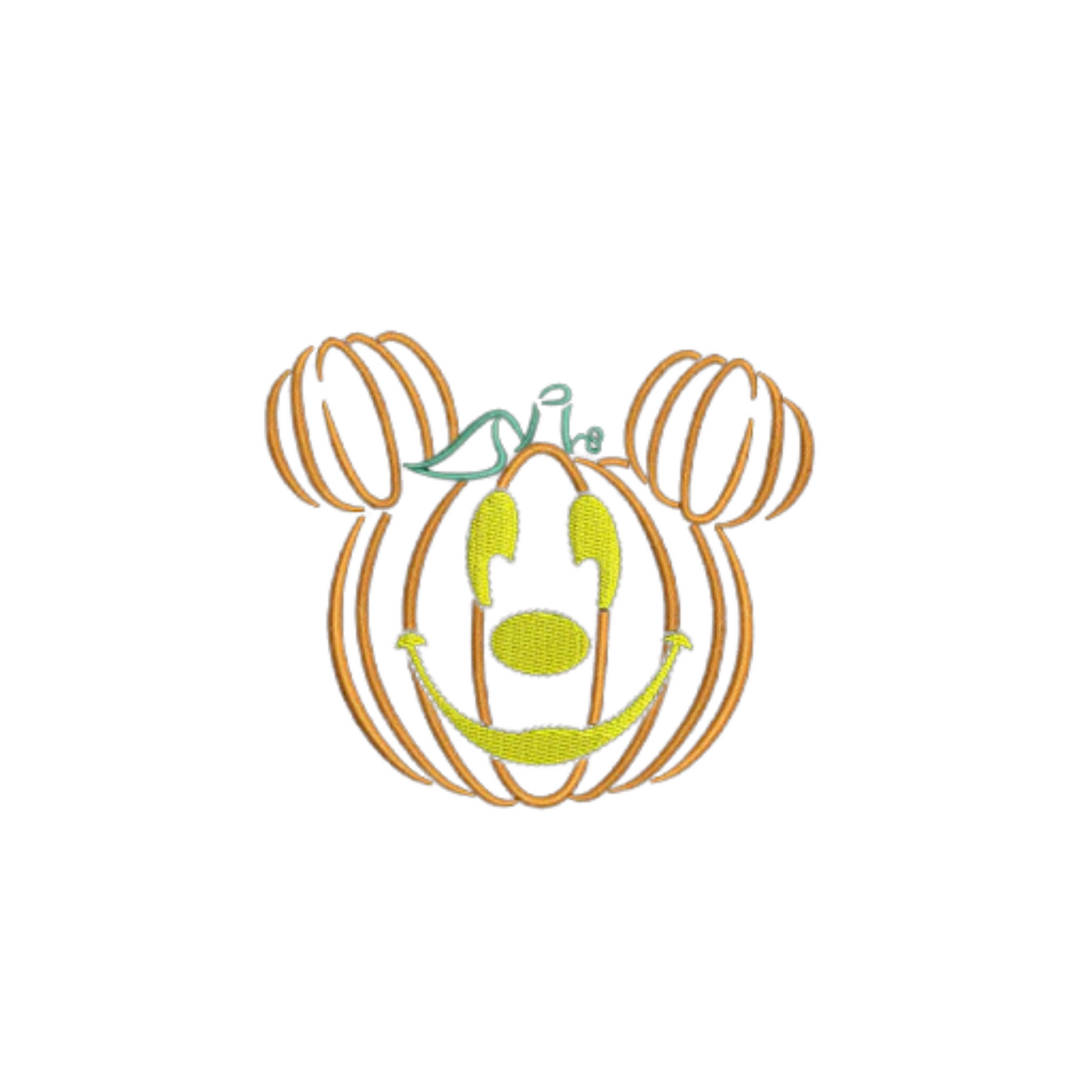 Halloween Mouse Custom - Citrouille - Broderie