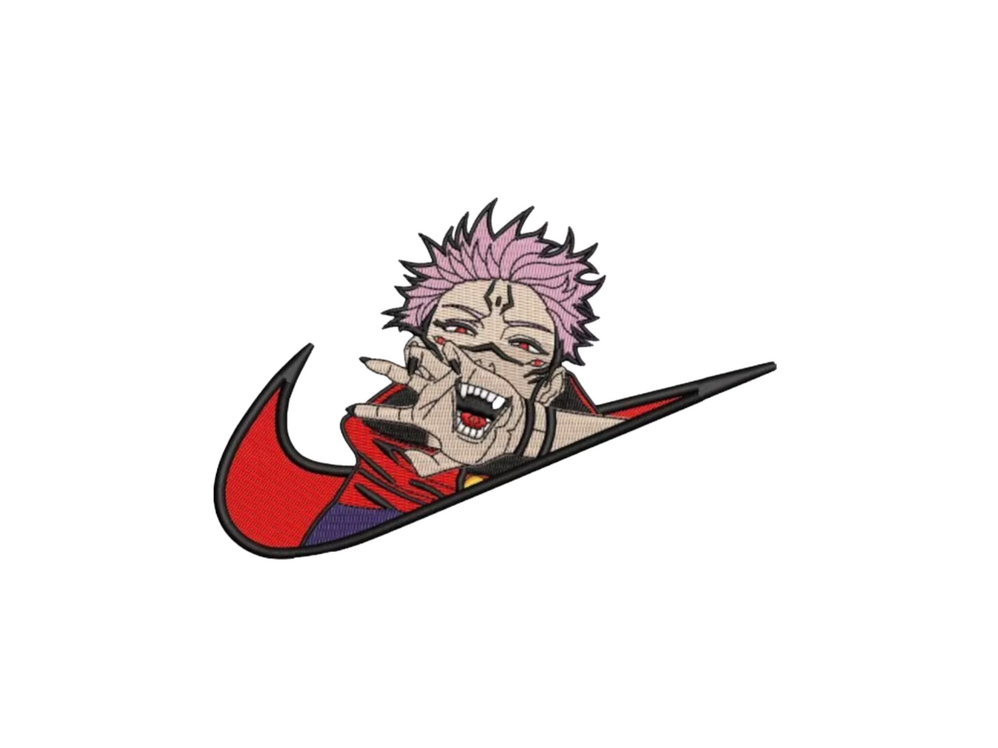 Sukuna Custom - Hoodie S noir - Jujutsu Kaisen - Broderie