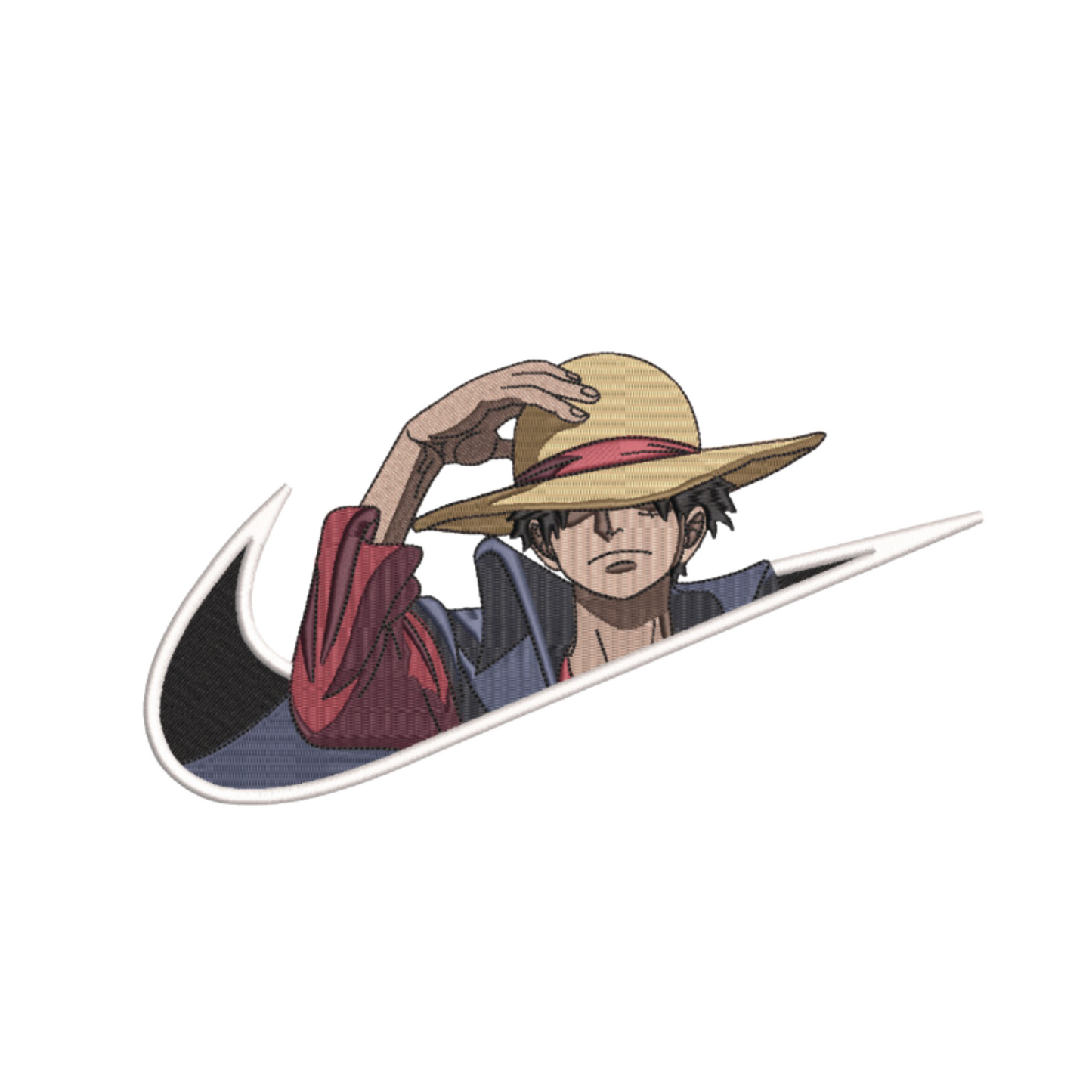 Luffy custom - One piece - Broderie