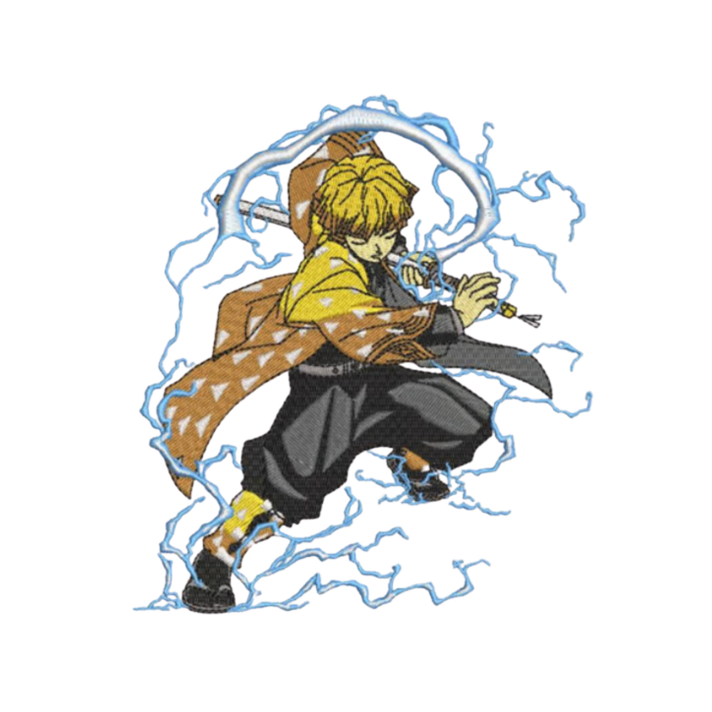 Zenitsu custom - Demon Slayer - Broderie
