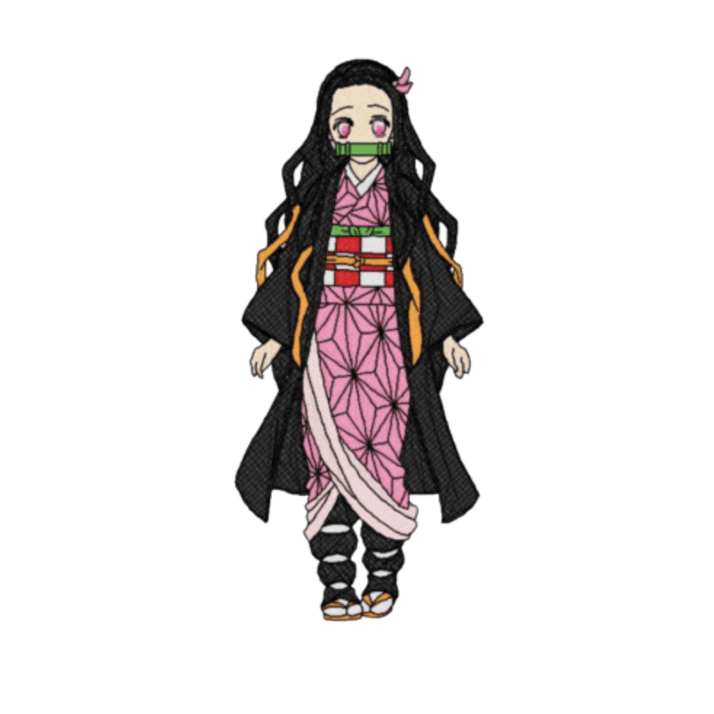 Nezuko custom - Demon Slayer - Broderie