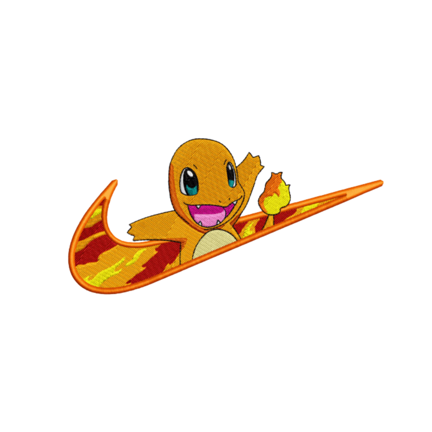 Salamèche custom - Pokemon - Broderie