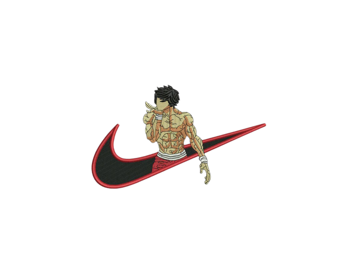 Baki Custom - Baki Hanma - Broderie