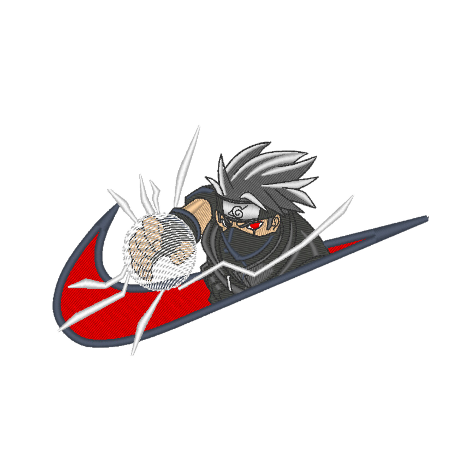Kakashi Custom - Naruto - Broderie