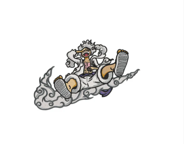 Luffy Custom - Sweat à capuche - L - Gris anthracite