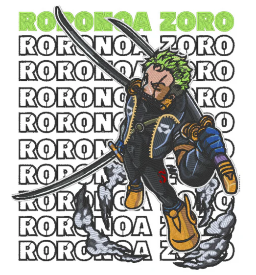 Zoro Custom - Sweat à capuche - S - Gris anthracite