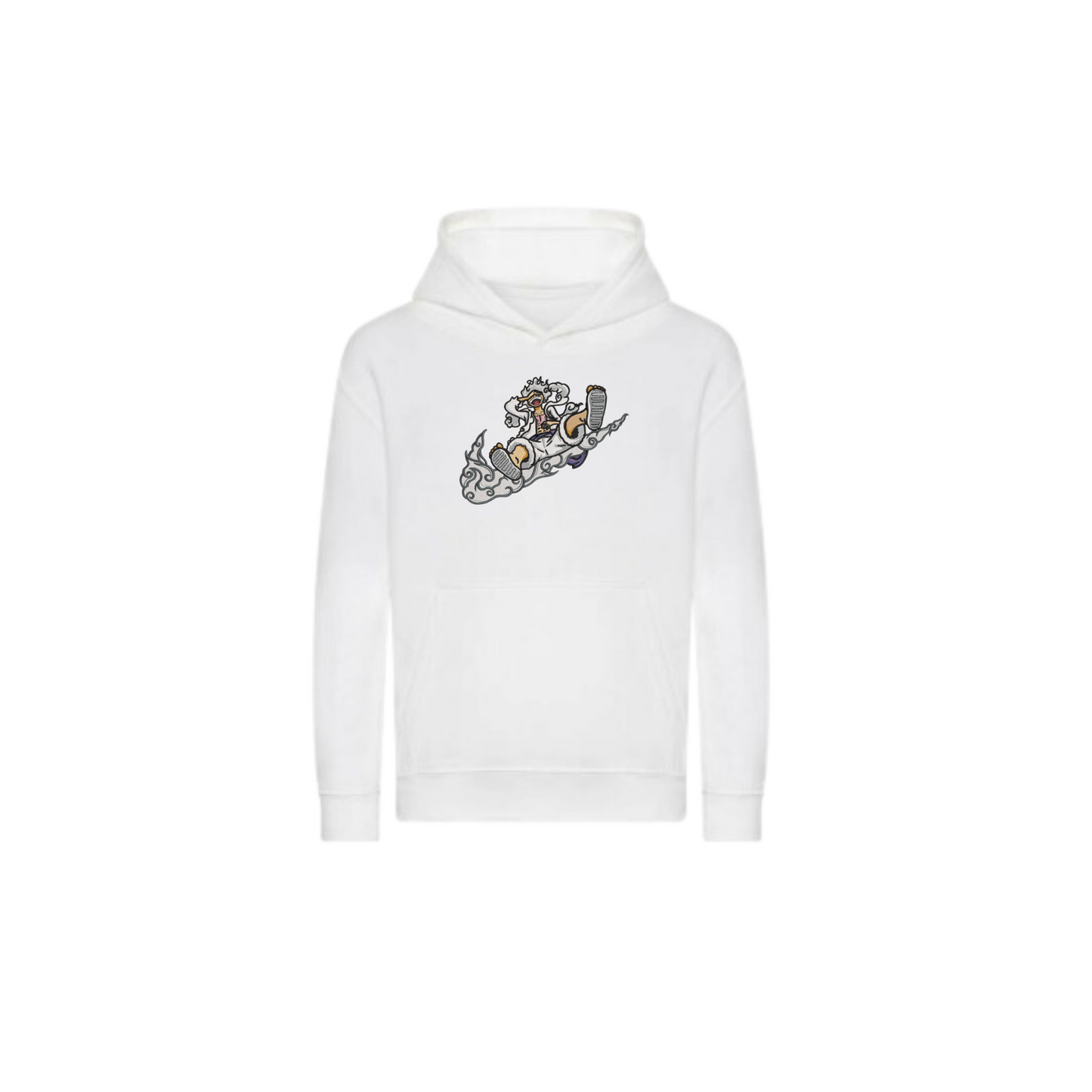 Luffy Custom - Sweat à capuche - L - Blanc