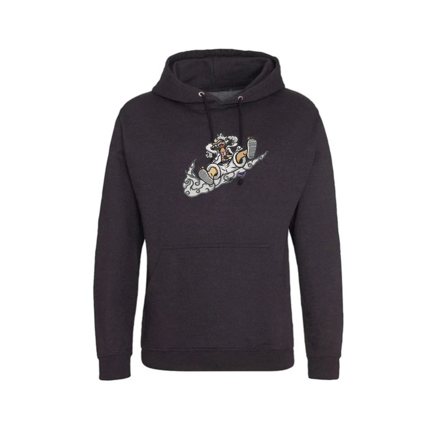 Luffy Custom - Sweat à capuche - L - Gris anthracite