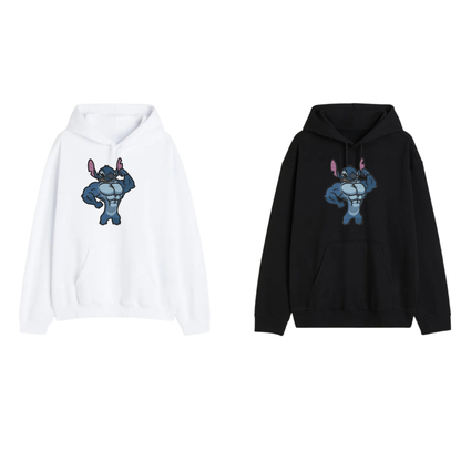 Big muscles Stitch custom - Lilo et Stitch - Broderie