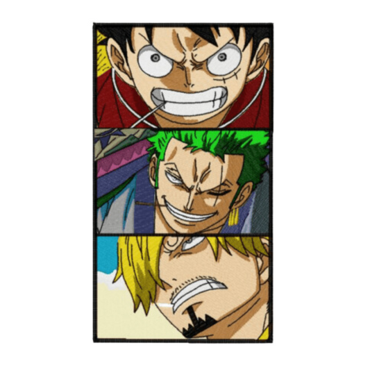 Luffy, Zoro et Sanji - One Piece - Broderie Enfant