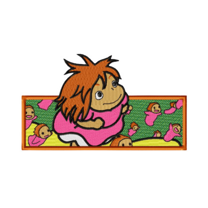 Brunehilde Custom - Ponyo sur la Falaise - Broderie Enfant