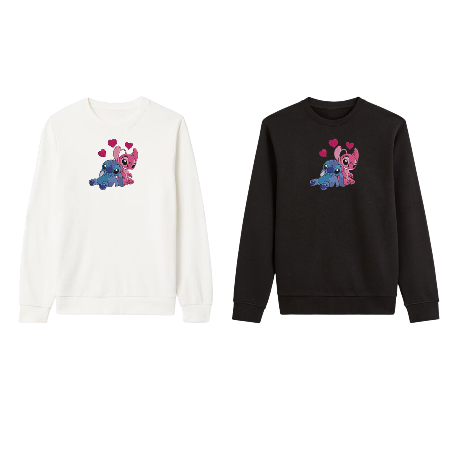 Stitch et Angel in love custom - Lilo et Stitch - Broderie