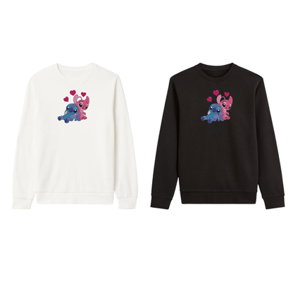 Stitch et Angel in love custom - Lilo et Stitch - Broderie