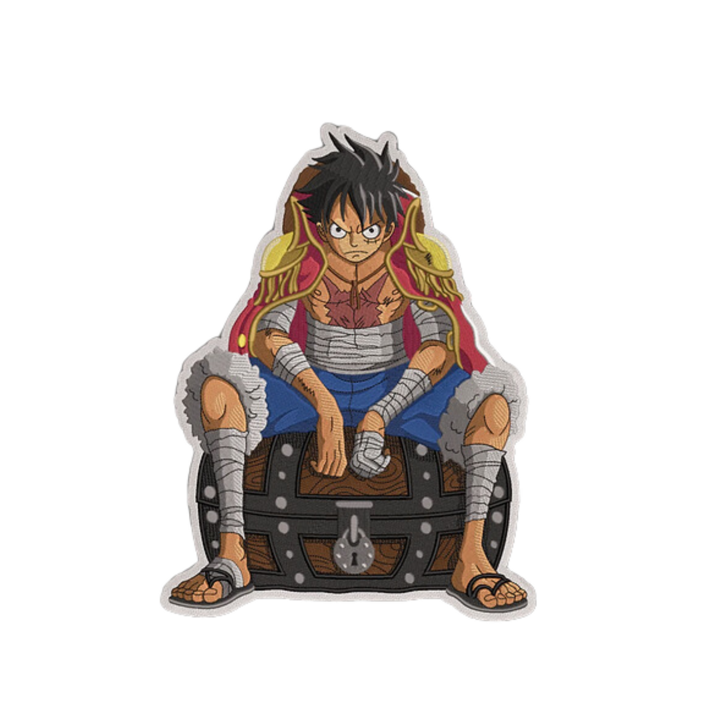 Luffy Custom - One Piece - Double Broderie