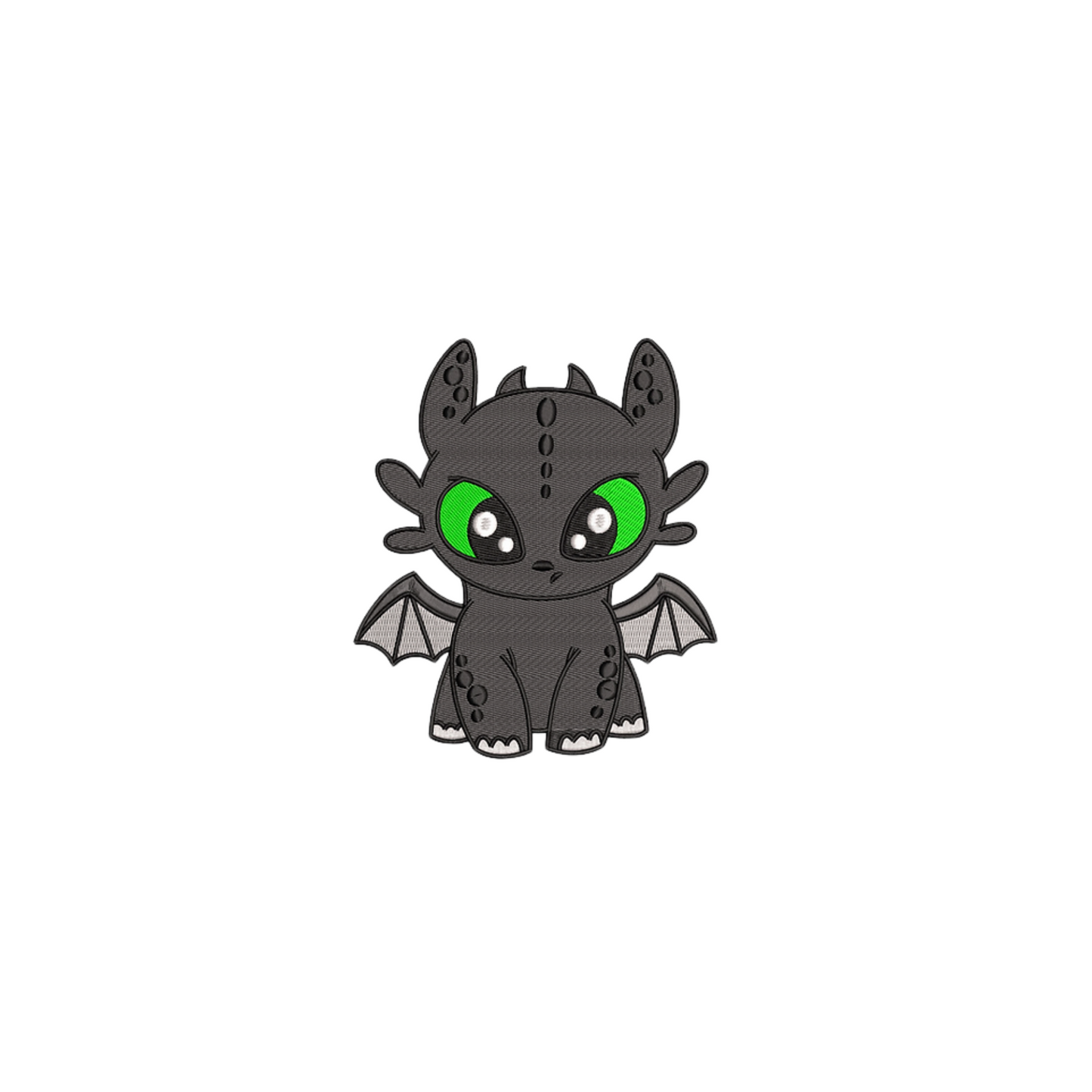 Toothless custom - How to Train Your Dragon - Petite Broderie