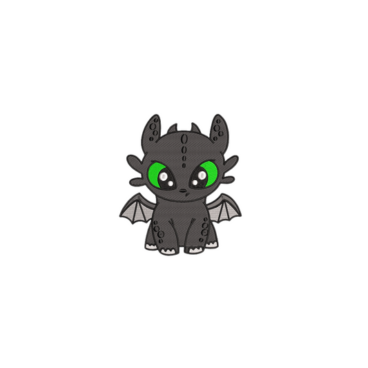 Toothless custom - How to Train Your Dragon - Petite Broderie