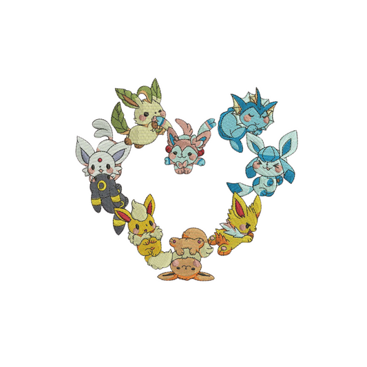 Family custom - Pokemon - Broderie