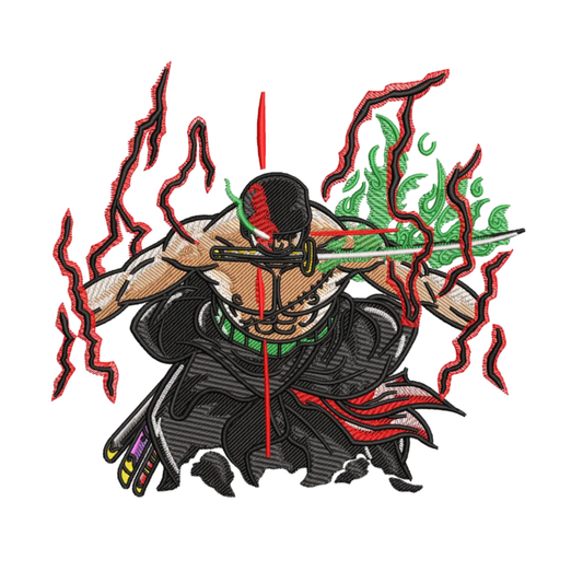 Roronoa Zoro Custom - One Piece - Broderie