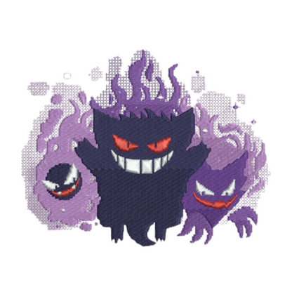 Ectoplasma Custom - Pokemon - Broderie