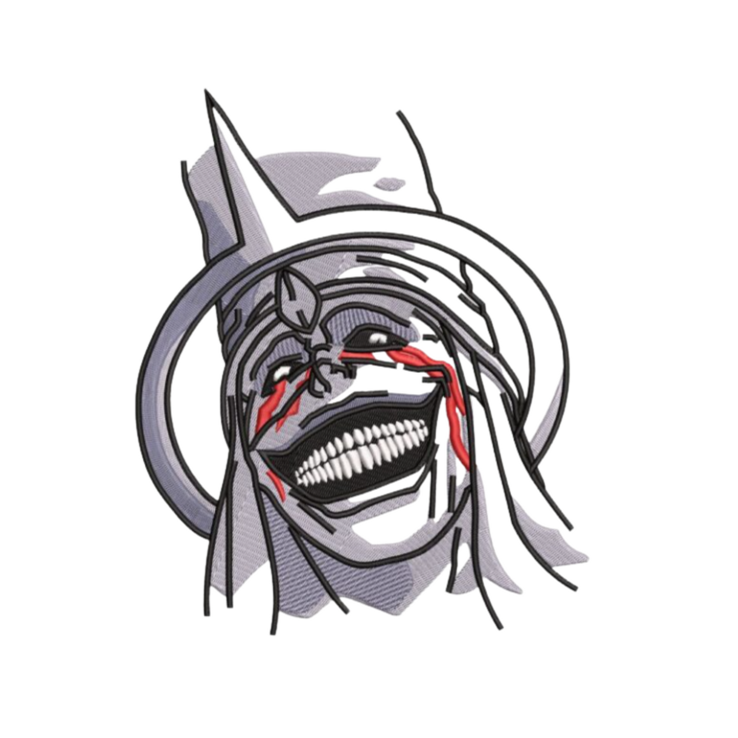Statue of God smile - Solo Leveling - Broderie