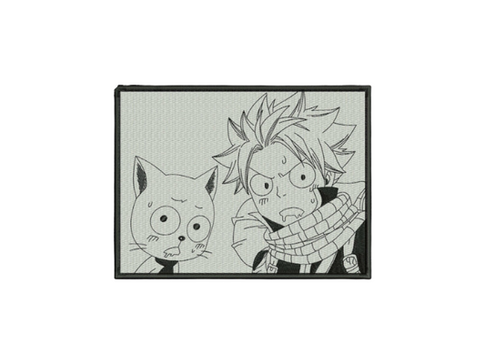 Natsu et Happy - Fairy Tail - Broderie