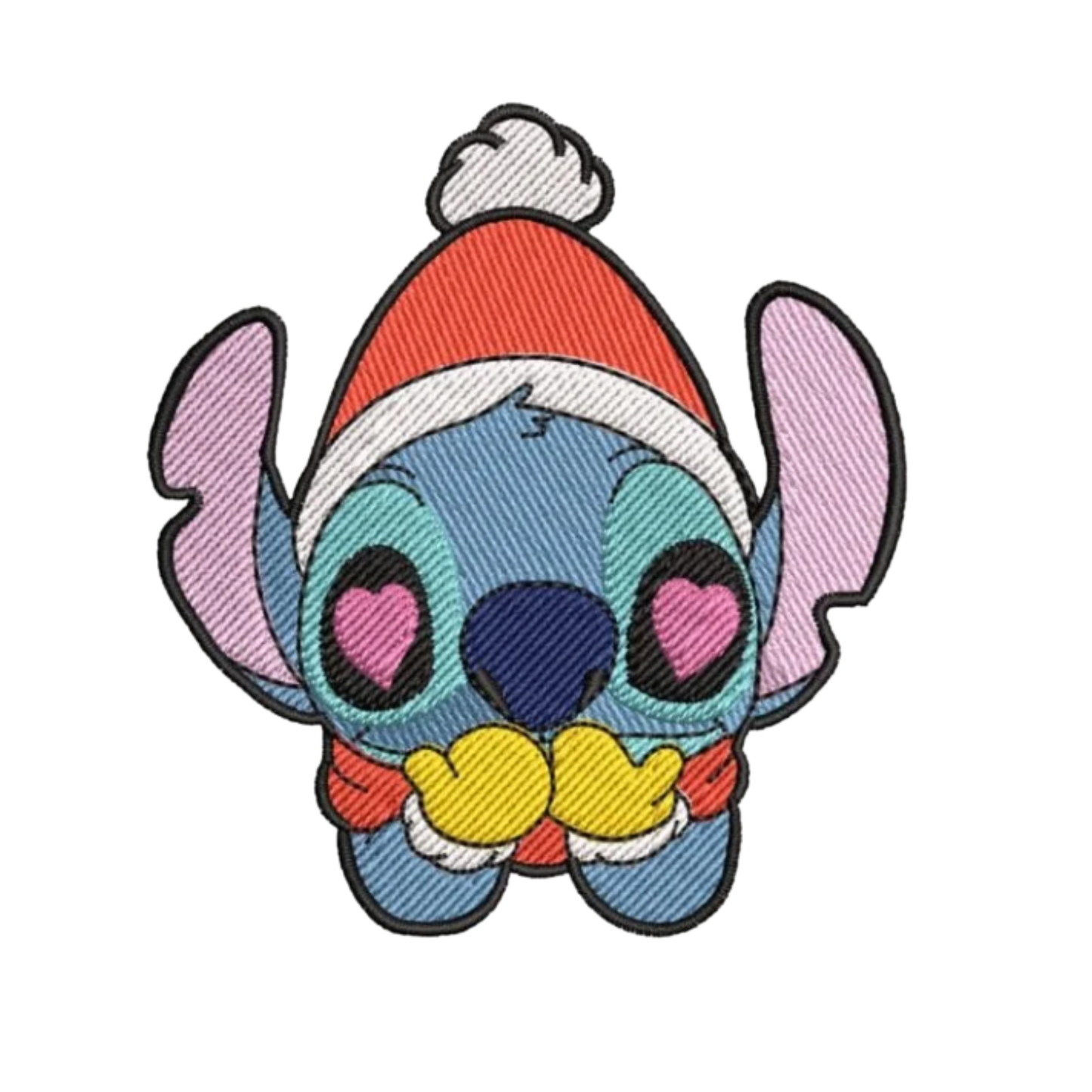 Santa Stitch custom - Lilo et Stitch - Broderie