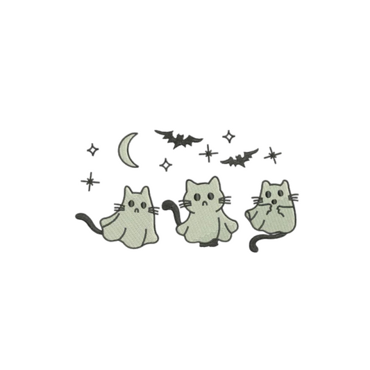 Cat Ghost Custom - Broderie