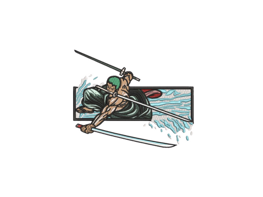 Zoro Custom - One Piece - Broderie
