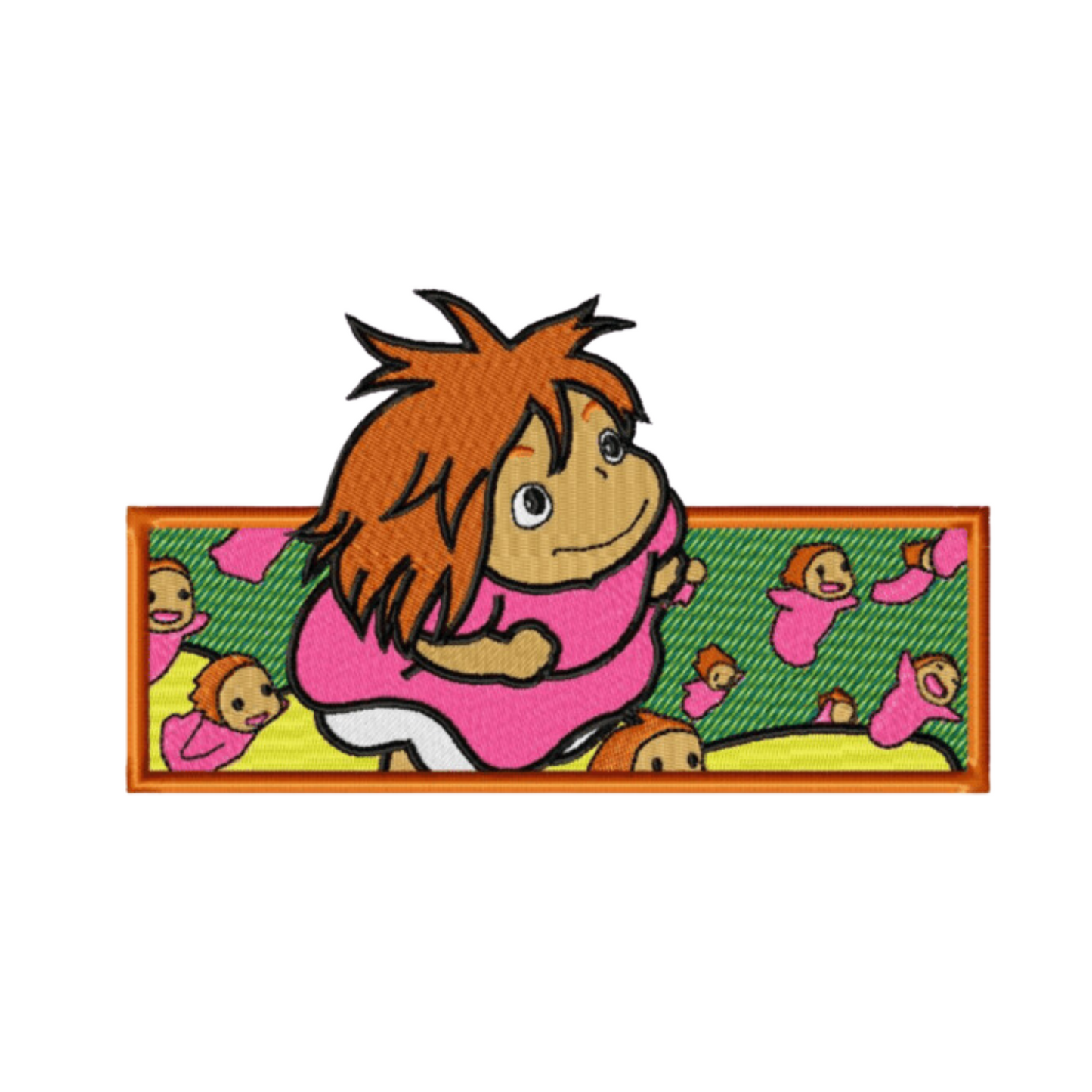 Brunehilde Custom - Ponyo sur la Falaise - Broderie