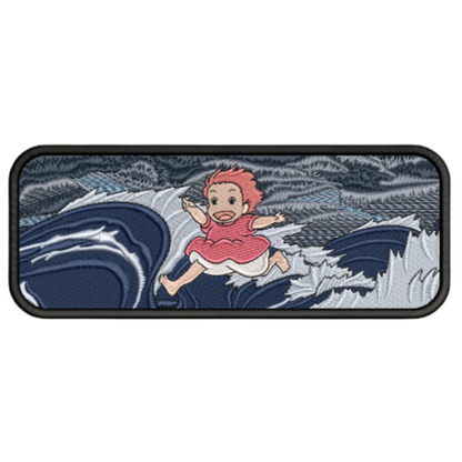 Brunehilde Custom - Ponyo sur la Falaise - Broderie