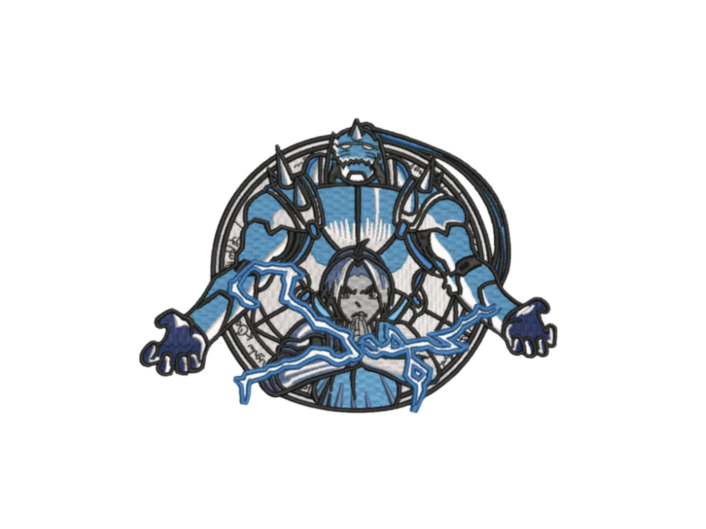 Edward et Alphonse Elric Custom - Full Metal - Broderie