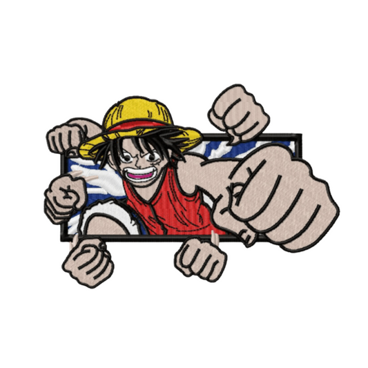 Luffy custom - One piece - Broderie