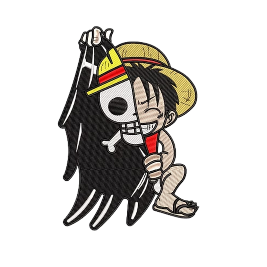 Monkey D. Luffy Custom - One Piece - Broderie