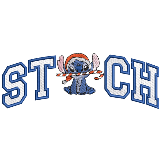 Stitch Noël custom - Lilo et Stitch - Broderie