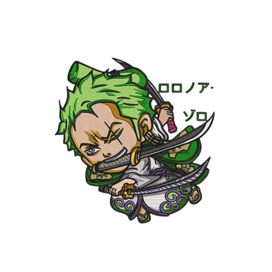 Petit Zoro Custom - One Piece - Broderie