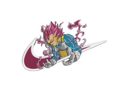 Vegeta Custom - Dragon Ball - Broderie