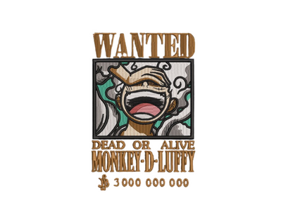 Luffy Custom - One Piece - Broderie