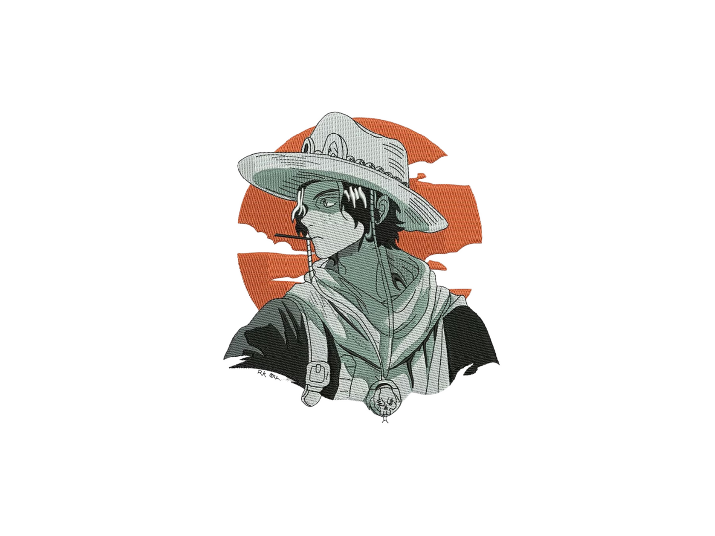 Ace Custom - One Piece - Broderie