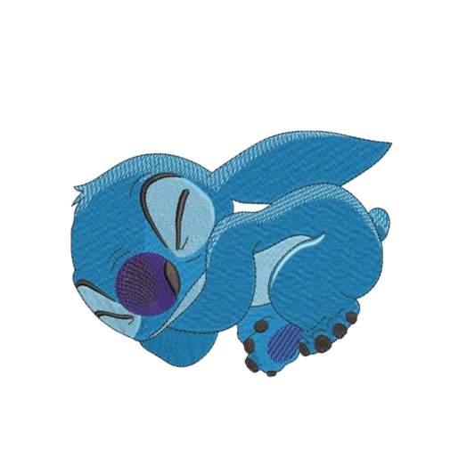 Sleeping Stitch custom - Lilo et Stitch - Broderie