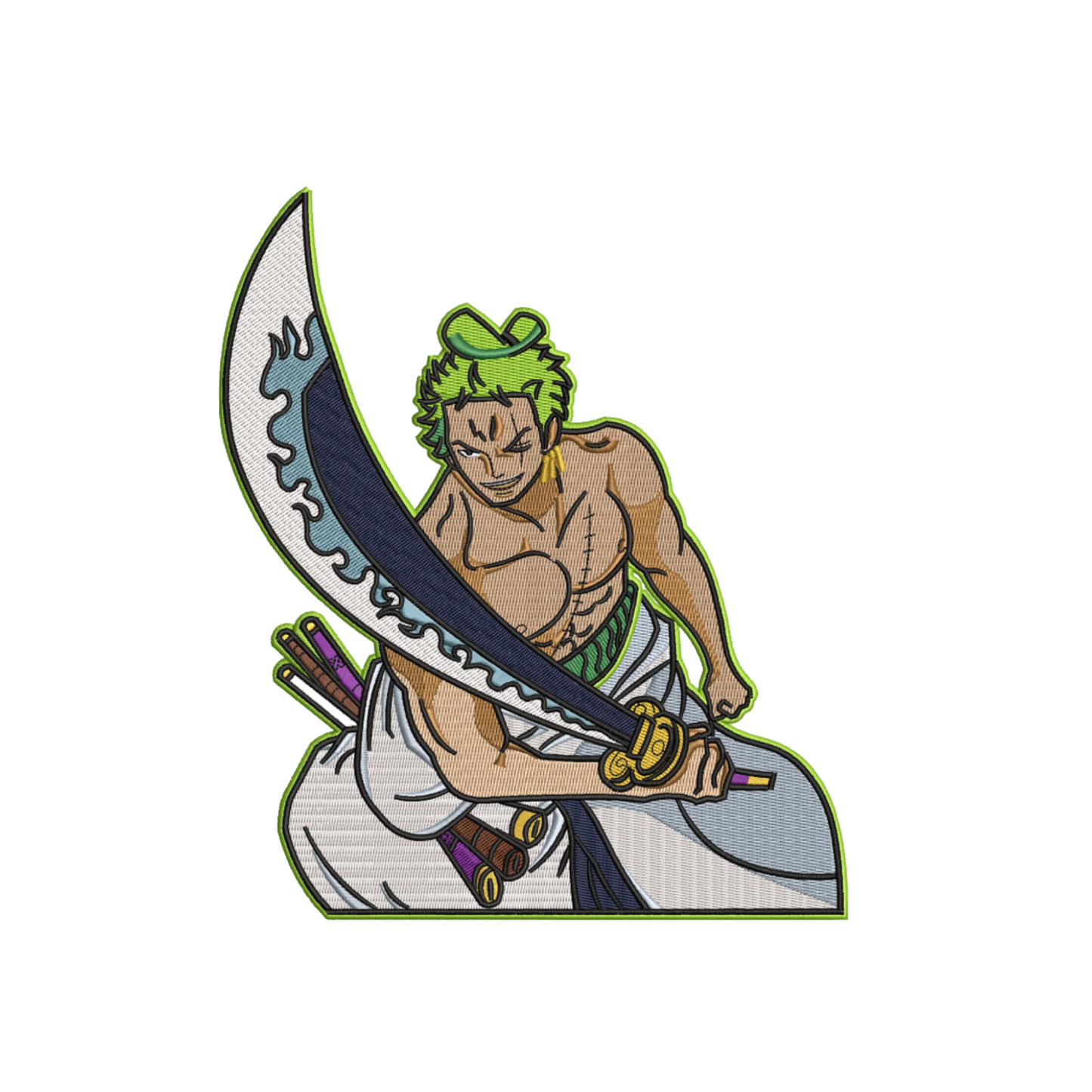 Roronoa Zoro Custom - One Piece - Broderie