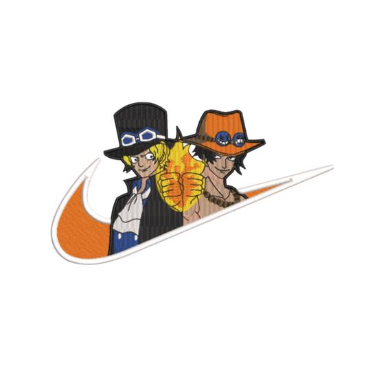 Sabo et Ace custom - One piece - Broderie