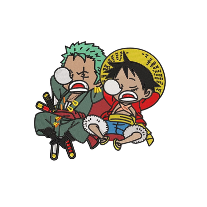 Luffy et Zoro Custom - One Piece - Broderie