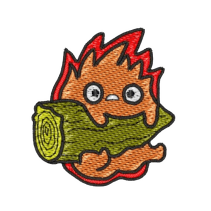 Calcifer Custom - Le Château Ambulant - Petite Broderie