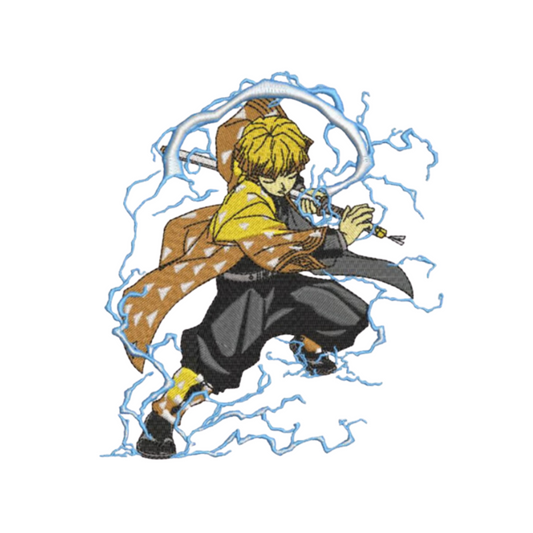 Zenitsu custom - Demon Slayer - Broderie